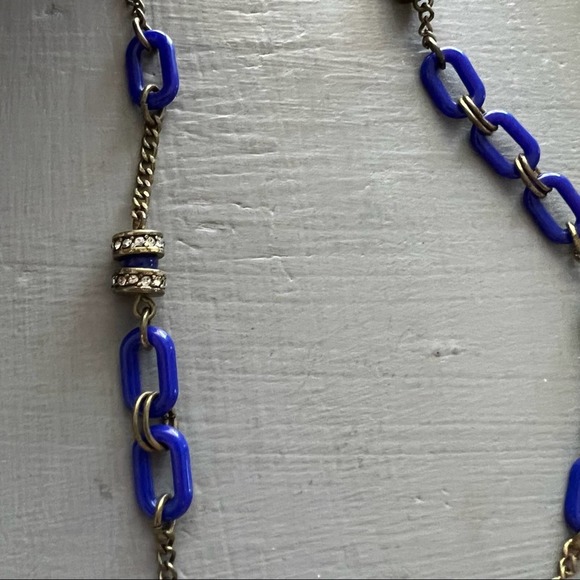 J. Crew Blue Chainlink Necklace - Picture 6 of 6